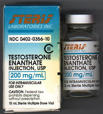 Testosterone steroid injection